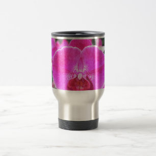 Roze orchidee bloem, bloemfotografie reisbeker