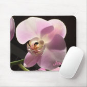 Roze Orchidee Bloem Botanisch Muismat (Met muis)