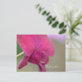 Roze Orchidee Bloem Kauai Briefkaart (Staand voorkant)