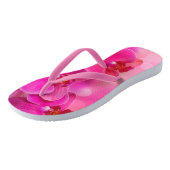 Roze Orchidee Bloem Slippers Teenslippers (Schuin)