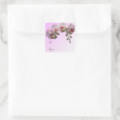 roze orchidee bloemen, etiketten met kerstcadeautj (Tas)