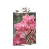 Roze orchidee bloemen heupfles (Rechts)