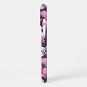 Roze orchidee bloemen iPhone hoesje (Linkerkant)
