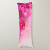 Roze orchidee bloemen lichaamskussen (Voorkant Verticaal)