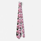Roze Orchidee Bloemen Necksjaal Stropdas (Voorkant)
