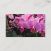 roze orchidee bloemen visitekaartje (Achterkant)