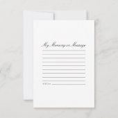 Roze Orchidee Bloemen Wit Deel een Herinneringsbeg Notitiekaartje (Achterkant)