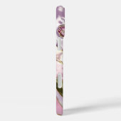 Roze Orchidee Bloemige Hoortelefoonhoes Esthetisch Case-Mate iPhone Case (Achterkant / Rechts)