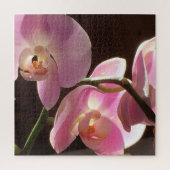 Roze Orchidee Bloemige Legpuzzel (Verticaal)