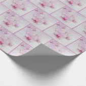 Roze orchidee bloesems Patroon Cadeaupapier (Hoek)