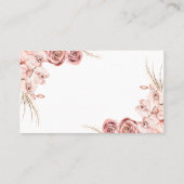 Roze orchidee Boho hoeveel Kisses een game-kaart t Plaatskaartje (Achterkant)