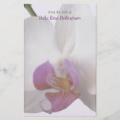 Roze orchidee briefpapier (Voorkant)