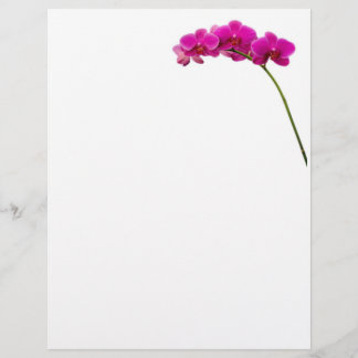 Roze orchidee Briefpapier