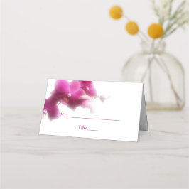 Roze Orchidee Bruiloft Gevouwen Plaats Kaart Plaatskaartje