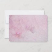 roze orchidee bruiloft RSVP Kaart (Achterkant)