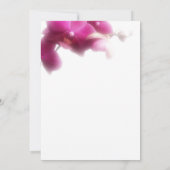 Roze Orchidee Bruiloft Save the Date Aankondiging (Achterkant)
