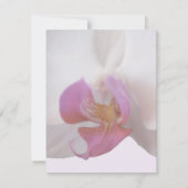 Roze Orchidee bruiloft uitnodiging (Achterkant)