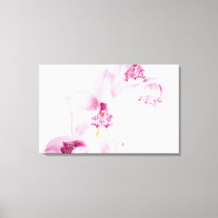 Roze orchidee canvas afdruk