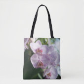 Roze orchidee Canvas tas (Voorkant)