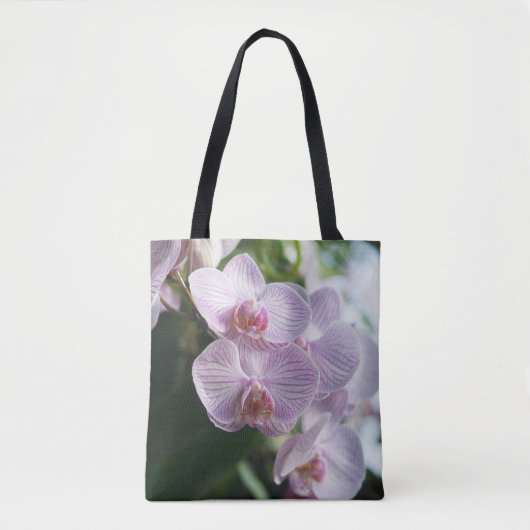 Roze orchidee Canvas tas (Voorkant)