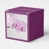 Roze orchidee Elegance Wedding Favor Box Bedankdoosjes (Voorkant Zijde)
