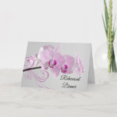 Roze orchidee Elegance Wedding Rehearsal Dinner (Voorkant)