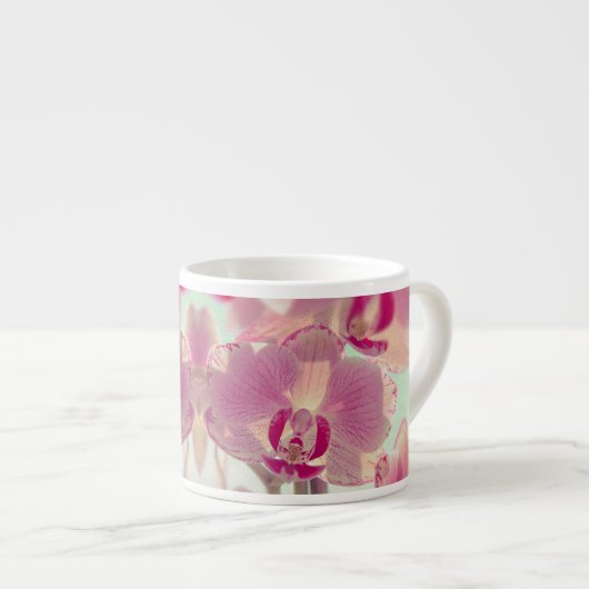 Roze Orchidee Espresso Kop (Voorkant rechts)