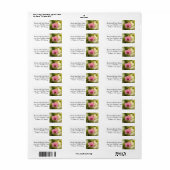 Roze orchidee etiket (Full Sheet)