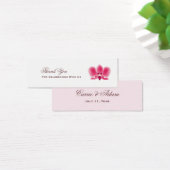 Roze Orchidee Favor Label Mini Visitekaartjes (Bureau)