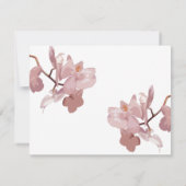 Roze orchidee foto's vieren Kaart van het leven (Achterkant)