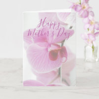 Roze Orchidee | Gepersonaliseerde Gelukkige Moeder