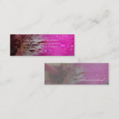 Roze orchidee Gezegden Bladwijzer Mini Visitekaartje (Voorkant / Achterkant)