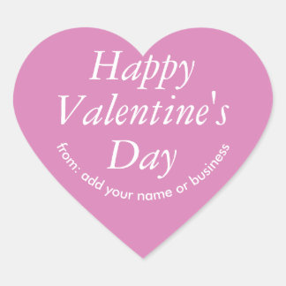 Roze Orchidee Hart Valentijns Sticker