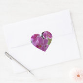 Roze Orchidee Harten Hart Sticker (Envelop)