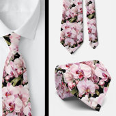 Roze Orchidee Heren Das