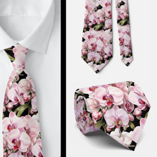 Roze Orchidee Heren Das