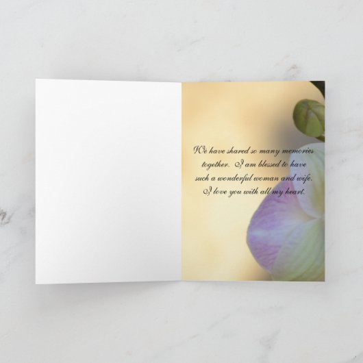 Roze orchidee Jubileum Kaart