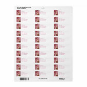 Roze Orchidee Mailing Label (Full Sheet)