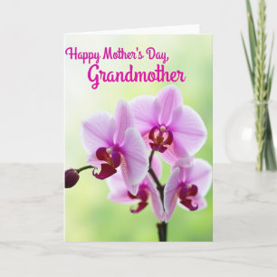 Roze Orchidee Moederdag Liefdekaart Kaart