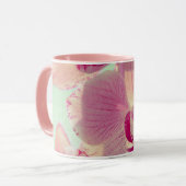Roze Orchidee Mok (Voorkant links)