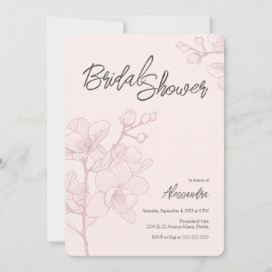 Roze orchidee momenten   Vrijgezellenfeest voor we Kaart