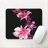 Roze orchidee. muismat (Met muis)