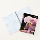 Roze Orchidee Persoonlijk Spiraal Notitieboek (Binnen)