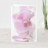 Roze Orchidee | Persoonlijke Gelukkige Moederdag Kaart (Achterkant)