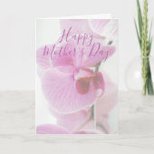 Roze Orchidee | Persoonlijke Gelukkige Moederdag Kaart (Voorkant)