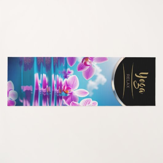 Roze Orchidee Petals - Yoga Mat (Voorkant (horizontaal))