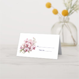 Roze Orchidee Place Card Guest Table Response Kaar Plaatskaartje