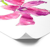 Roze, orchidee Poster (Hoek)