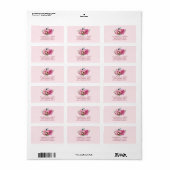 Roze Orchidee & Roos Etiket (Full Sheet)