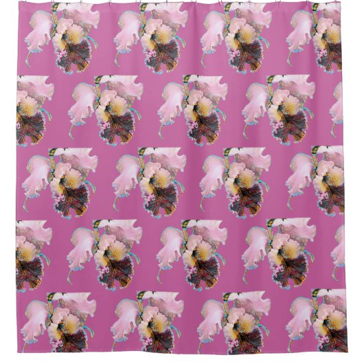 Roze orchidee schoengordijn douchegordijn (Voorkant)
